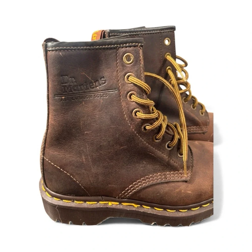 Dr. Doc Martens 1460 Crazy Horse Leather Boots  — Women 6, Men 5 —‎ Brown